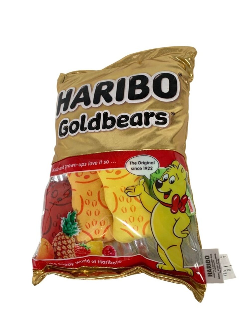 Haribo Plush Gummy Plush Package 4 mini gummy Gummies Pillow Goldbears 14x10 in